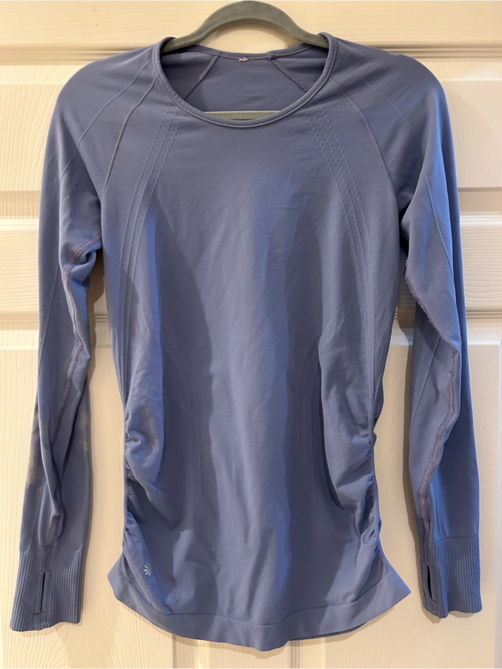 Athleta Ruched Side Long Sleeve Active Top